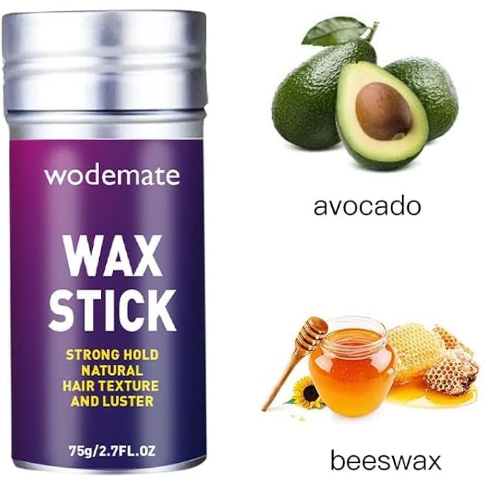 Hair Wax Stick, Slick Stick for Hair Non-greasy Styling Hair Pomade Stick for Flyaways Edge Frizz Hair, 2.7 Oz - Image 4